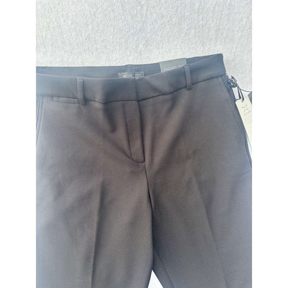 Rachel Zoe Black High Rise Slim Leg Trousers Dress Pants Size 10 NWT - Picture 8 of 9